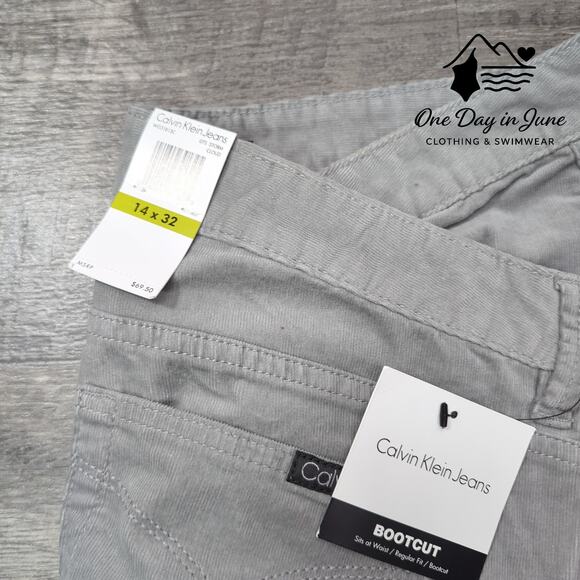 Calvin Klein Boot Cut Corduroy Pants Size 14 - Picture 2 of 6